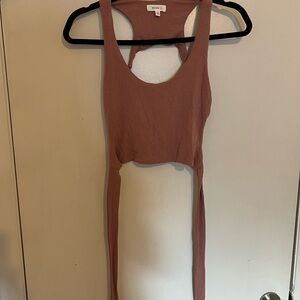 Better Be Ribbed Pink Crop Top